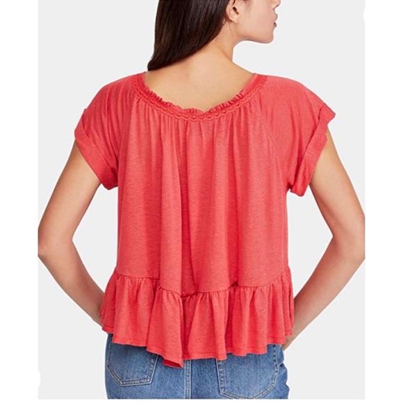 Free People Ruffle Tee - Picture 2 of 5